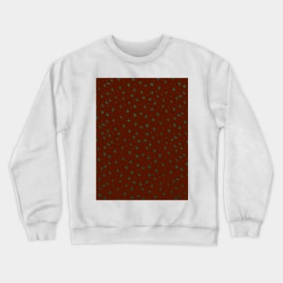 Snowflakes and dots - red and green Crewneck Sweatshirt